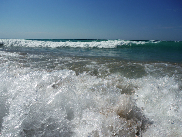 big waves on Lake Michigan